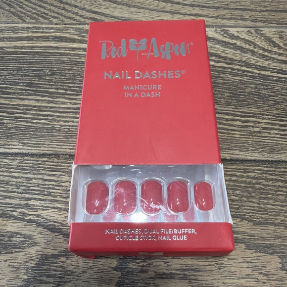 Red Aspen Other - Red Aspen Nail Dashes Tulips For Tiffany  Short Square New Bold